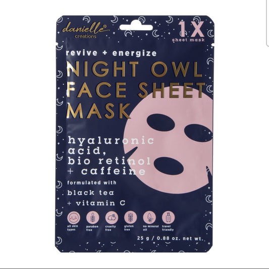 Danielle Creations Night Owl Sheet Face Mask