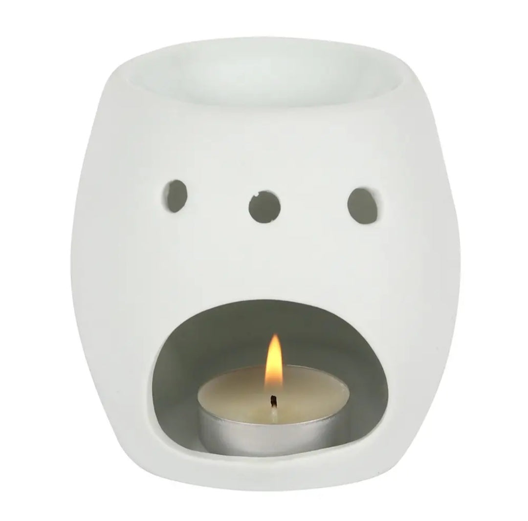 White Skull Oil Burner & Wax Warmer